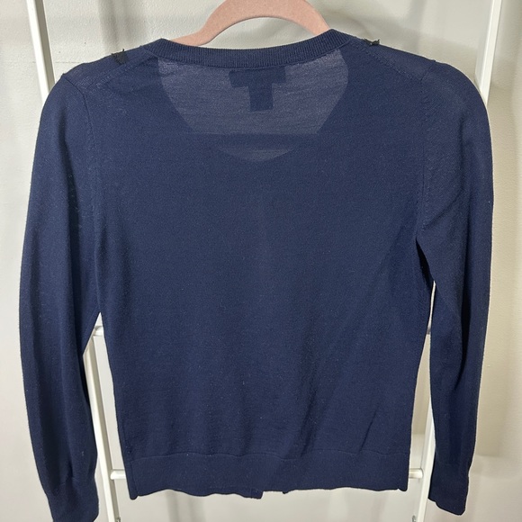 Banana republic extra fine merino wool navy cardigan - Picture 2 of 3